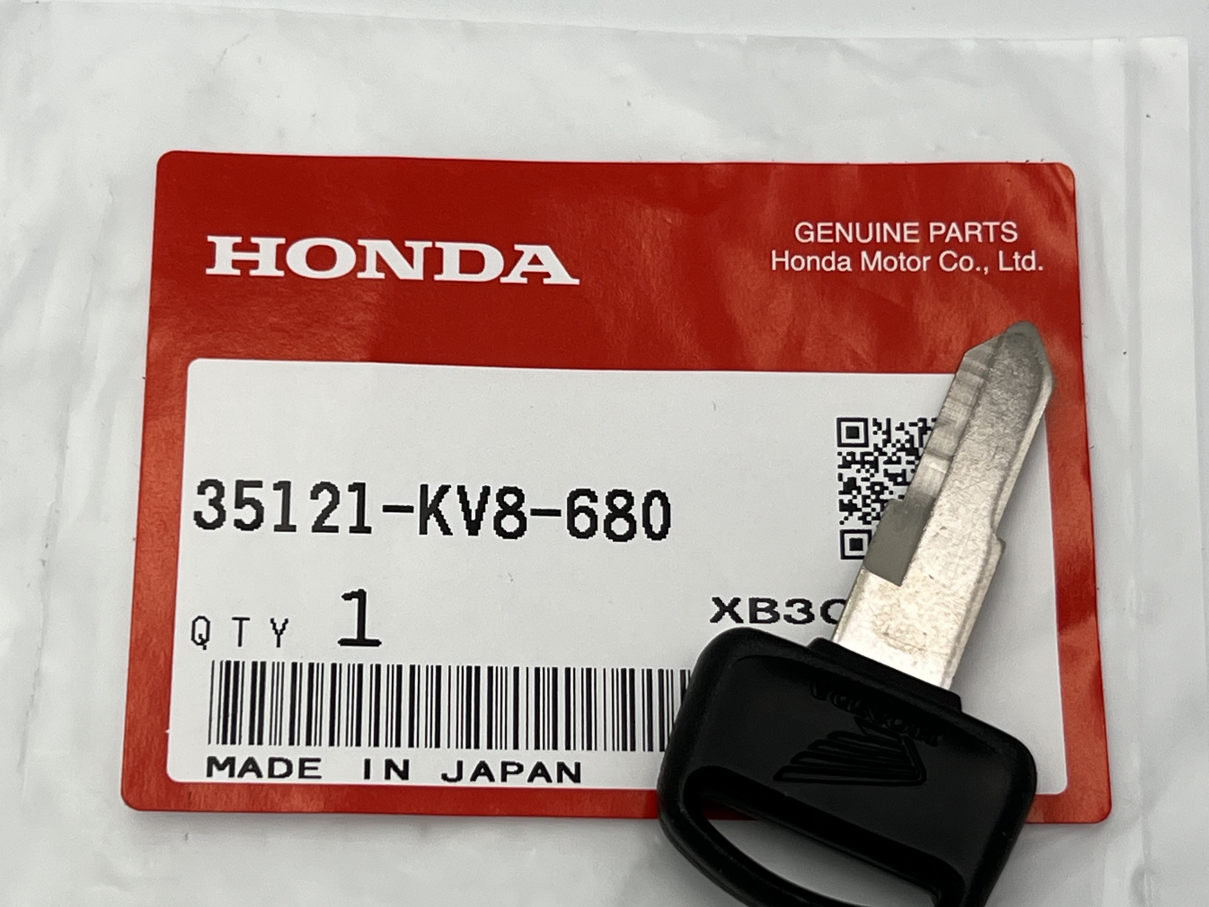 Купить Заготовка ключа Honda 35121-KV8-680 в интернет-магазине zipmoto.ru | Интернет-магазин для японских скутеров